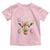 Funny Giraffe Bunny Toddler T Shirt Happy Easter Day Sunday