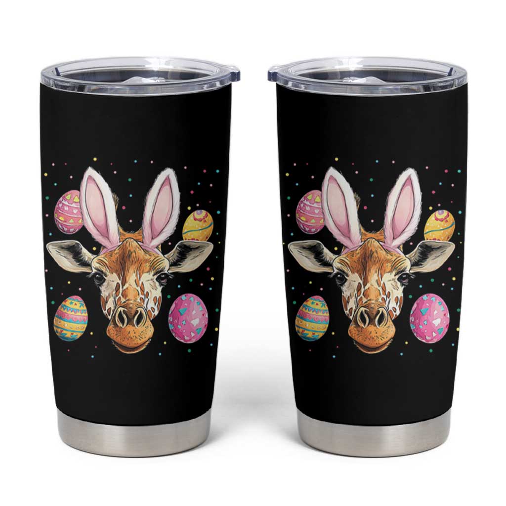Funny Giraffe Bunny Tumbler Cup Happy Easter Day Sunday
