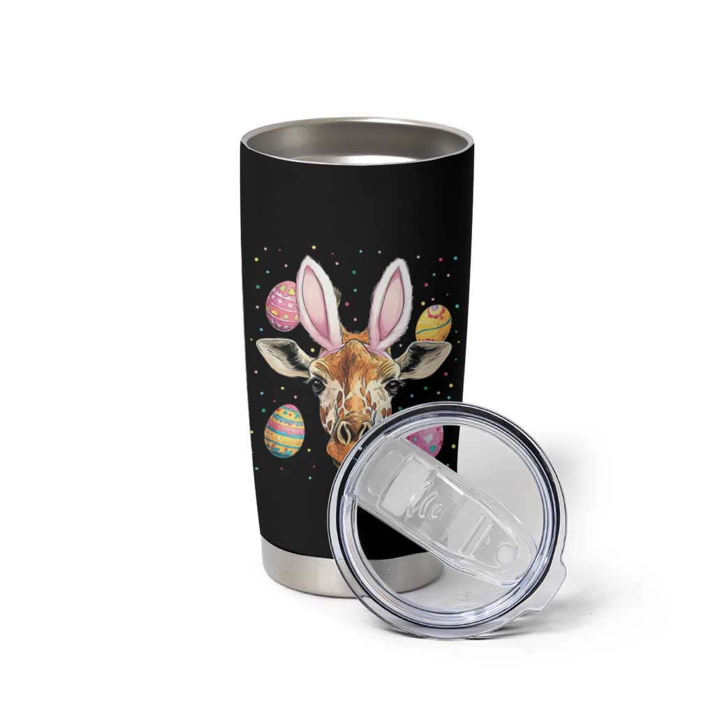 Funny Giraffe Bunny Tumbler Cup Happy Easter Day Sunday