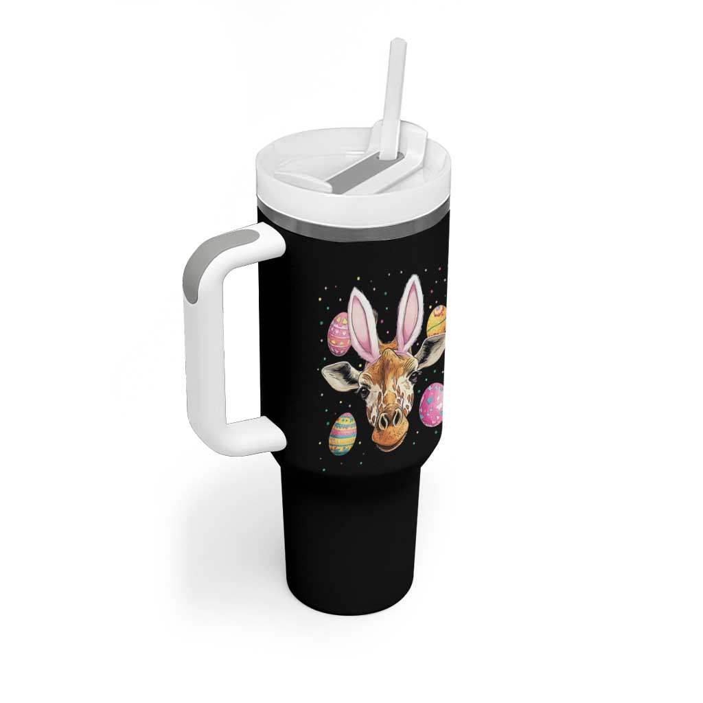 Funny Giraffe Bunny Tumbler With Handle Happy Easter Day Sunday