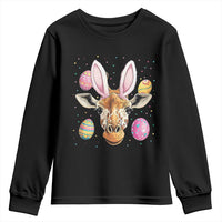 Funny Giraffe Bunny Youth Sweatshirt Happy Easter Day Sunday