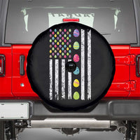 Easter Eggs American Flag Patriotic Spare Tire Cover Happy Easter Day