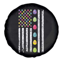 Easter Eggs American Flag Patriotic Spare Tire Cover Happy Easter Day