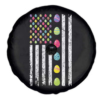 Easter Eggs American Flag Patriotic Spare Tire Cover Happy Easter Day
