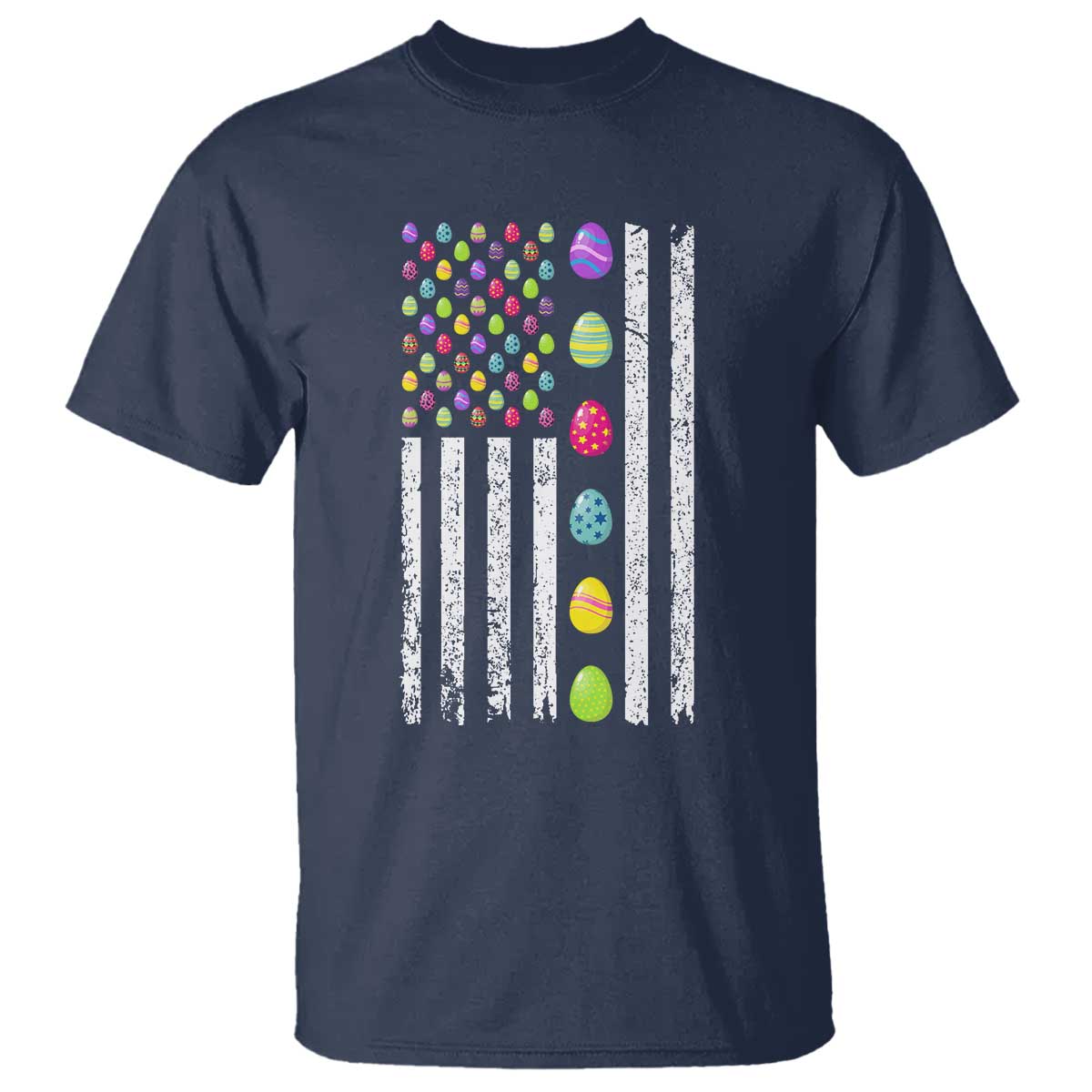 Easter Eggs American Flag Patriotic T Shirt Happy Easter Day