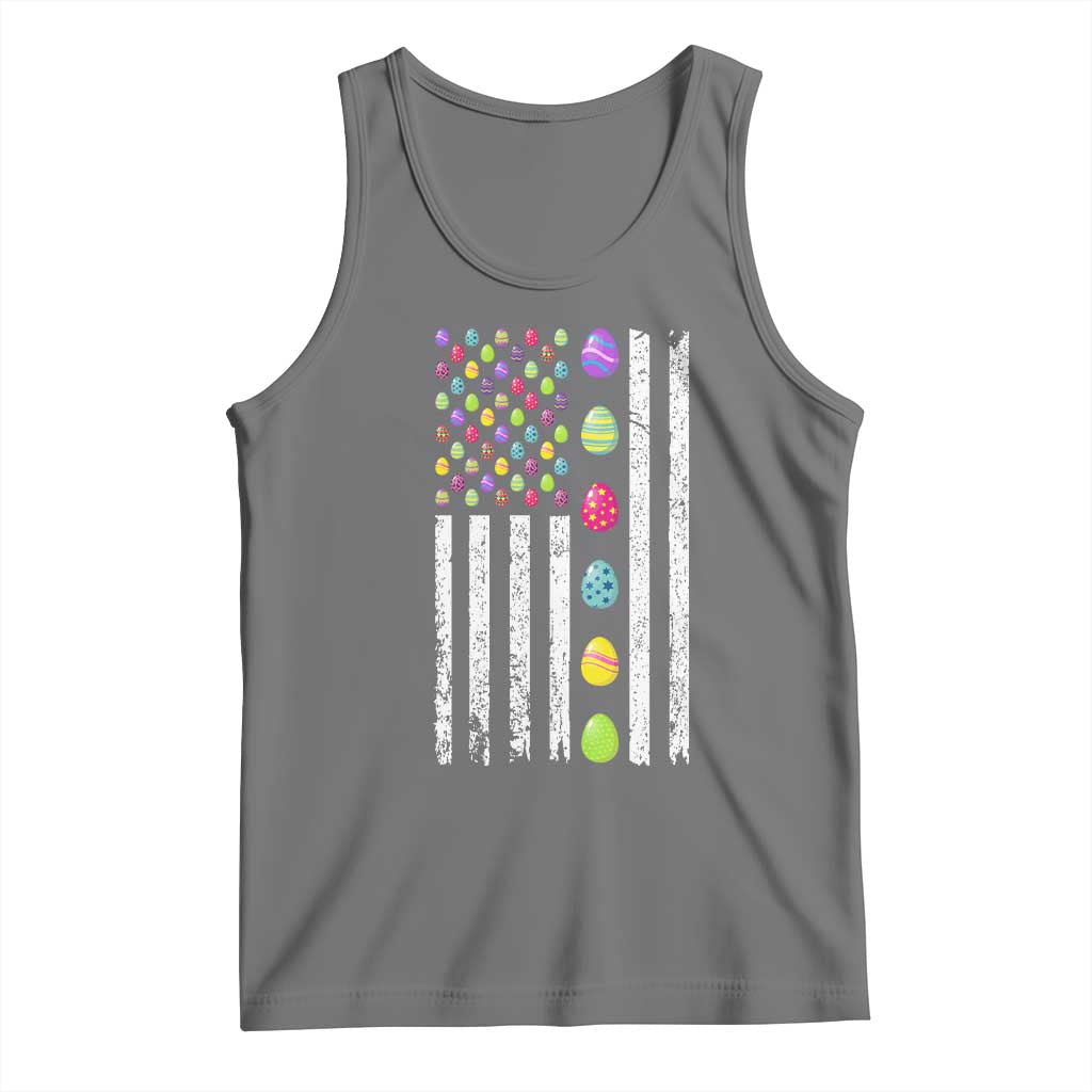 Easter Eggs American Flag Patriotic Tank Top Happy Easter Day