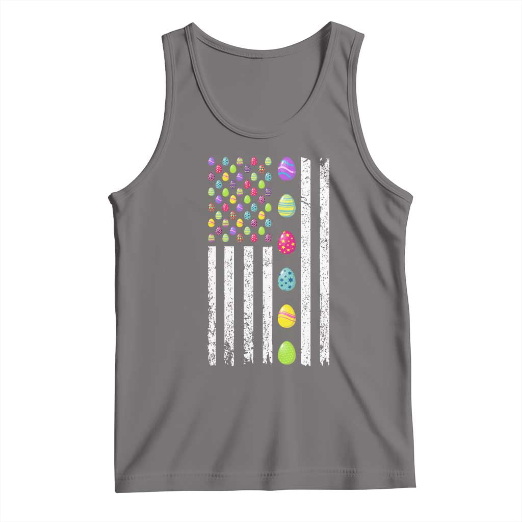 Easter Eggs American Flag Patriotic Tank Top Happy Easter Day