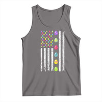Easter Eggs American Flag Patriotic Tank Top Happy Easter Day