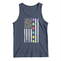 Easter Eggs American Flag Patriotic Tank Top Happy Easter Day
