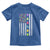 Easter Eggs American Flag Patriotic Toddler T Shirt Happy Easter Day