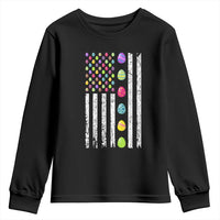 Easter Eggs American Flag Patriotic Youth Sweatshirt Happy Easter Day