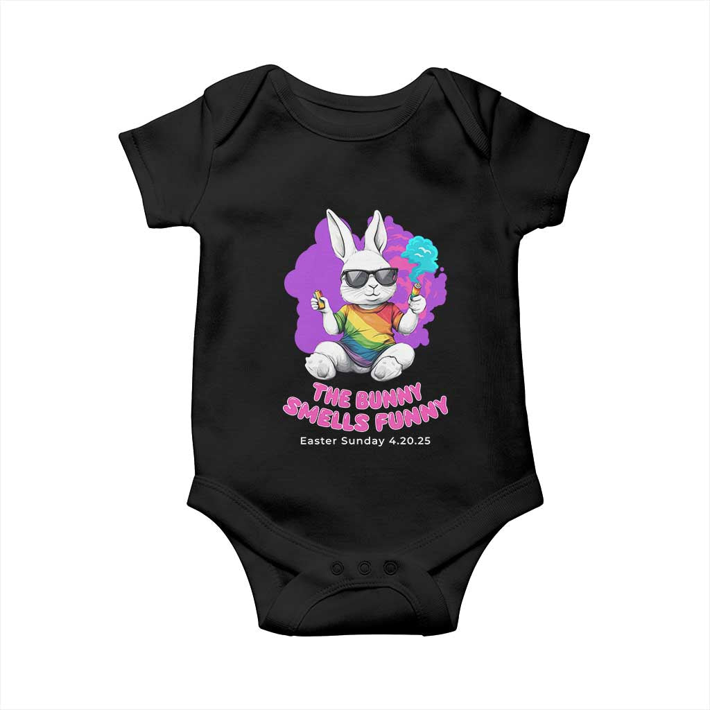 Happy 420 Easter Baby Onesie The Bunny Smells Funny