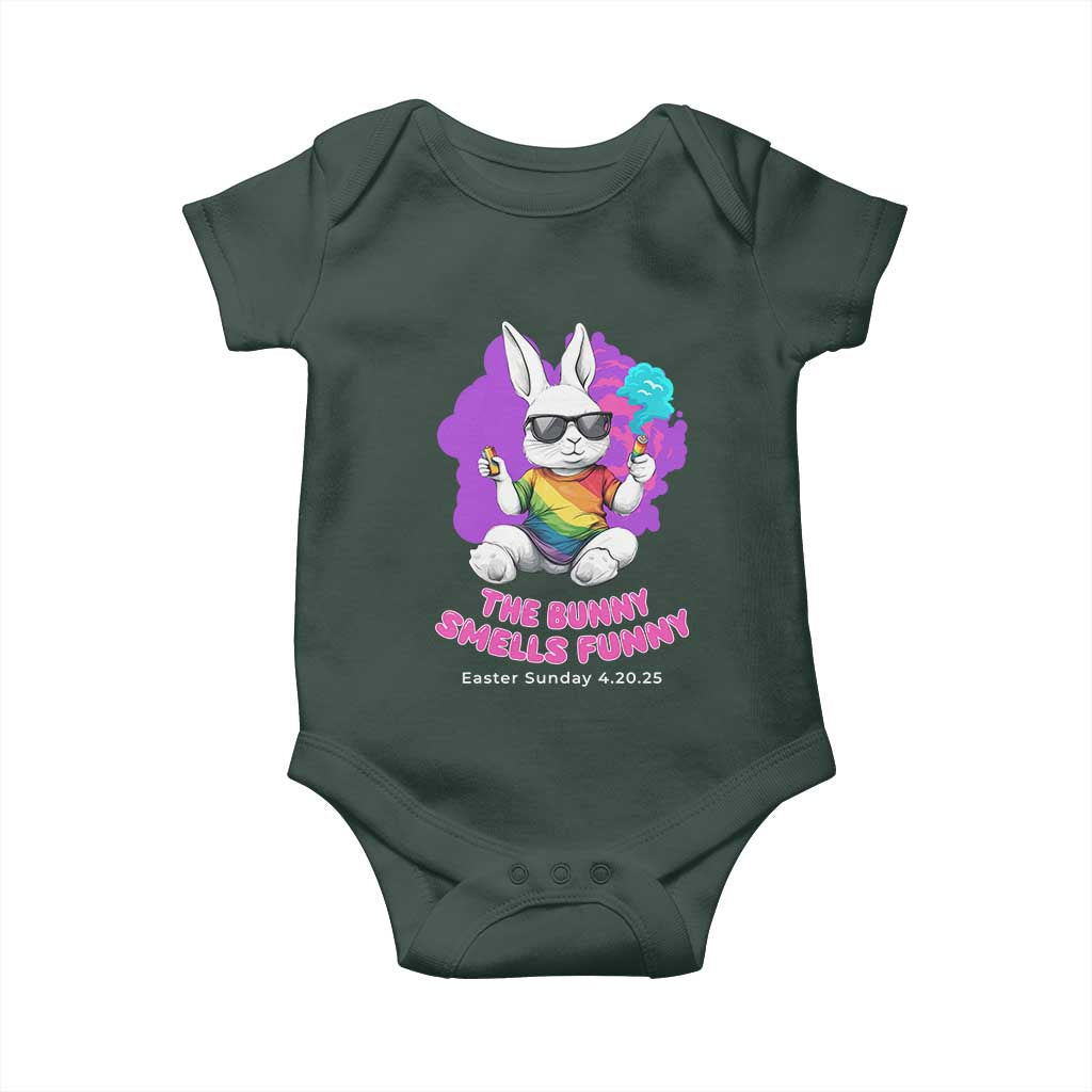 Happy 420 Easter Baby Onesie The Bunny Smells Funny