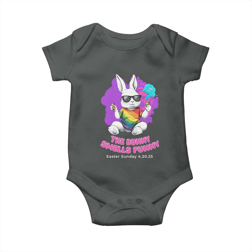 Happy 420 Easter Baby Onesie The Bunny Smells Funny