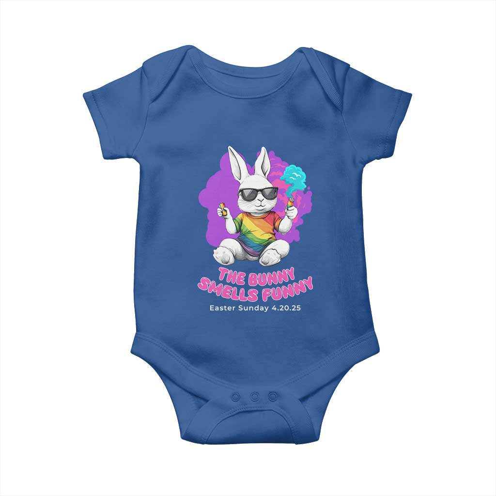 Happy 420 Easter Baby Onesie The Bunny Smells Funny