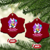 Happy 420 Easter Ceramic Ornament The Bunny Smells Funny - Wonder Print Shop