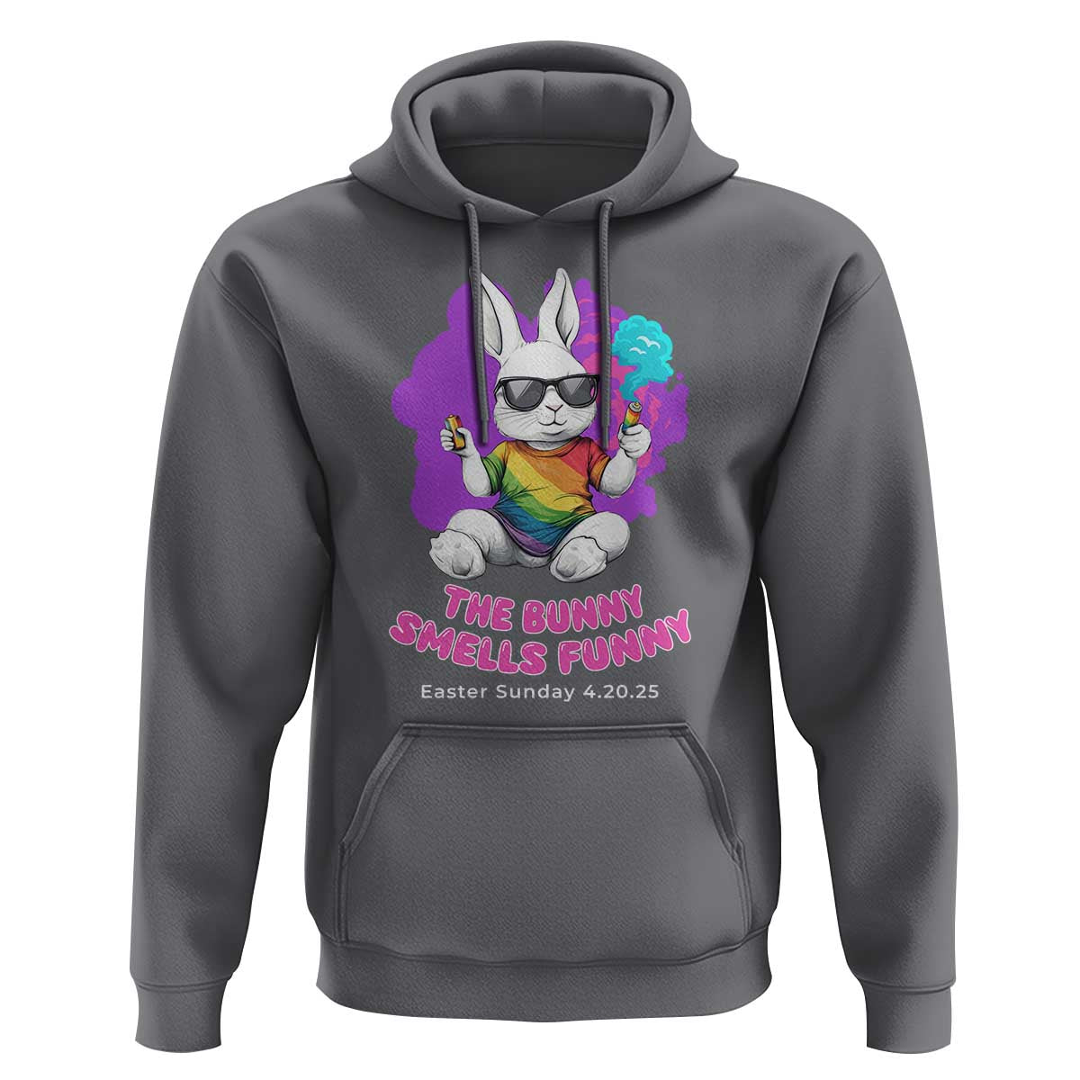 Happy 420 Easter Hoodie The Bunny Smells Funny