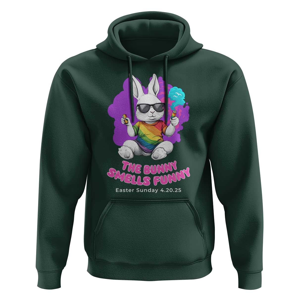 Happy 420 Easter Hoodie The Bunny Smells Funny