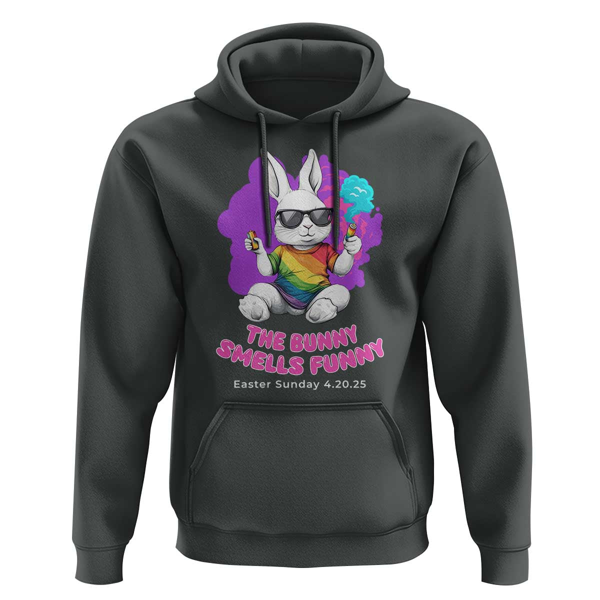 Happy 420 Easter Hoodie The Bunny Smells Funny