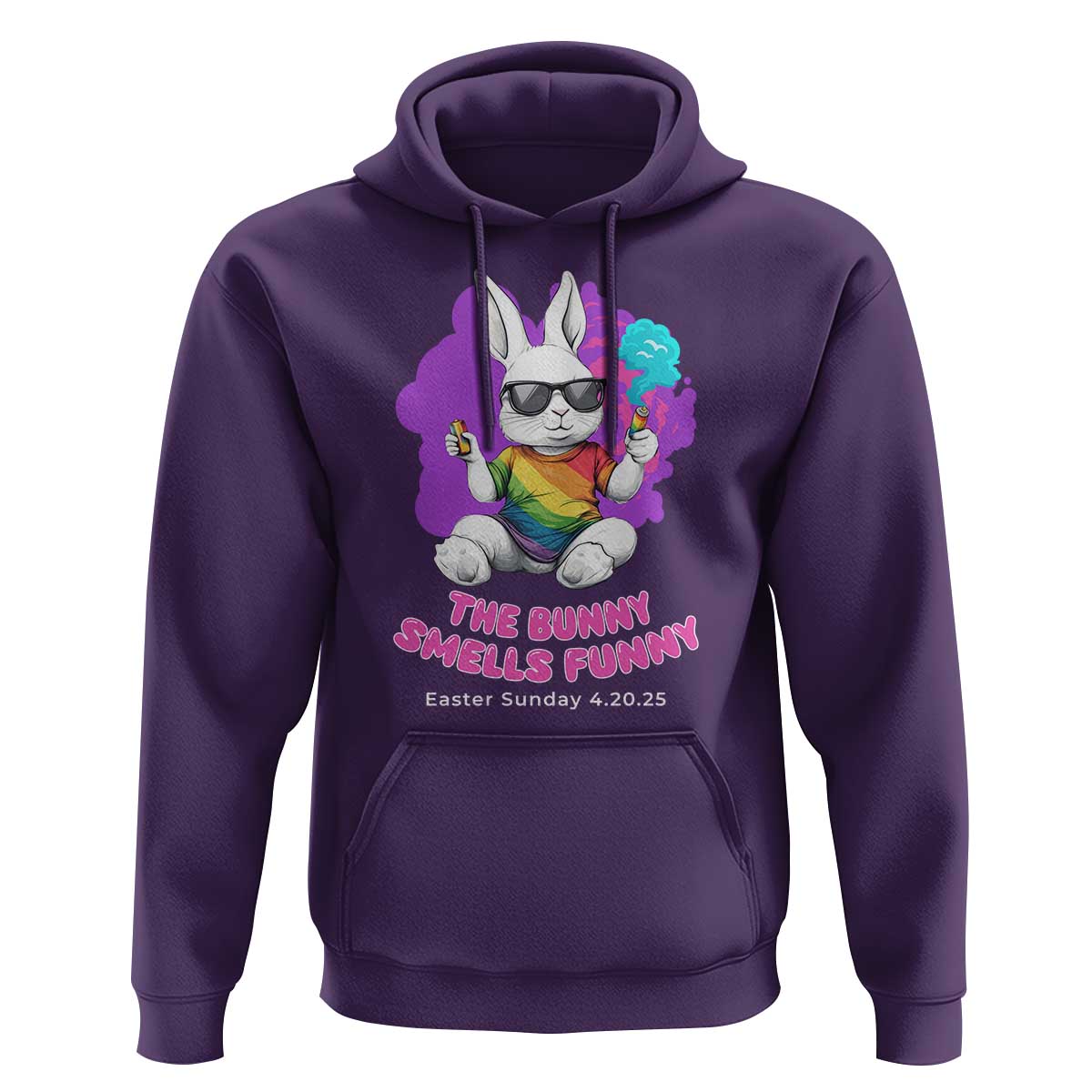 Happy 420 Easter Hoodie The Bunny Smells Funny