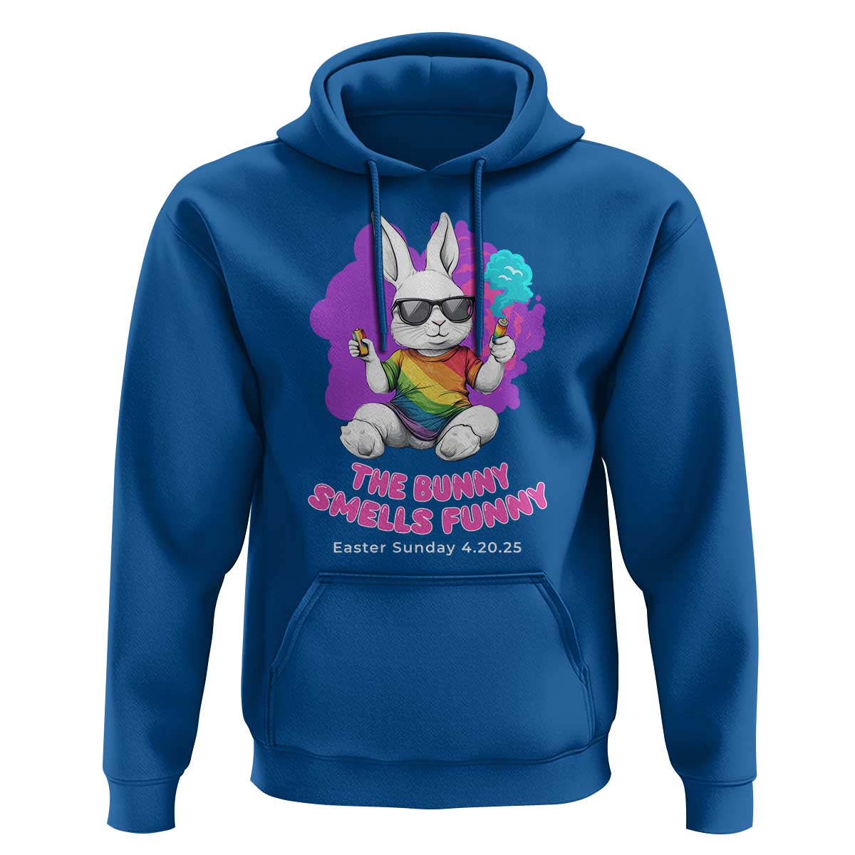 Happy 420 Easter Hoodie The Bunny Smells Funny