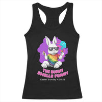Happy 420 Easter Racerback Tank Top The Bunny Smells Funny