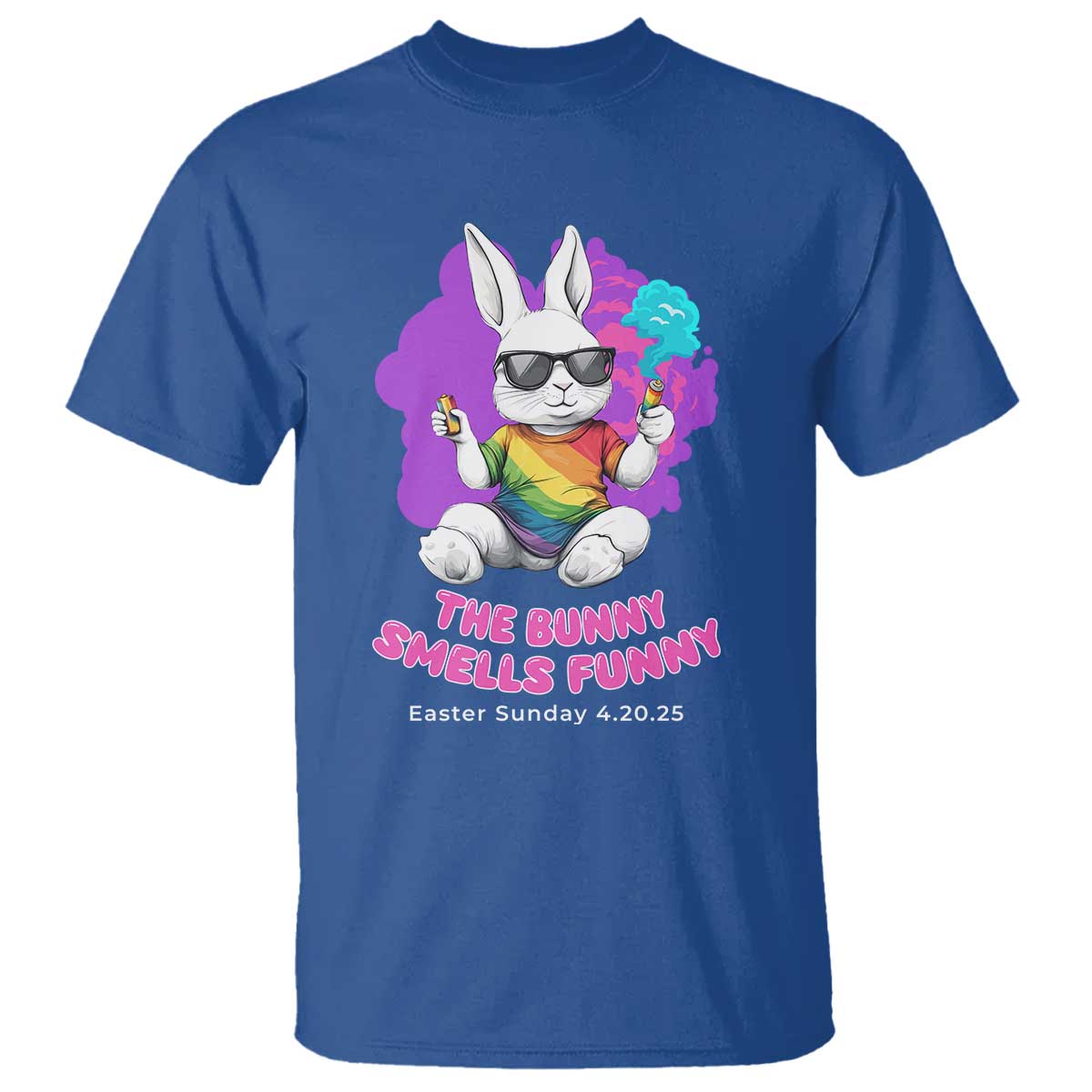 Happy 420 Easter T Shirt The Bunny Smells Funny