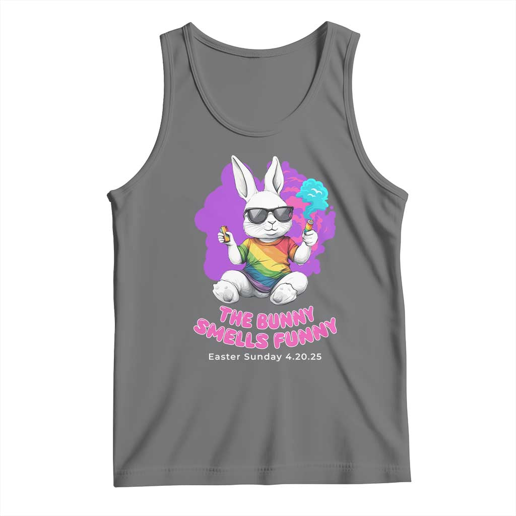 Happy 420 Easter Tank Top The Bunny Smells Funny