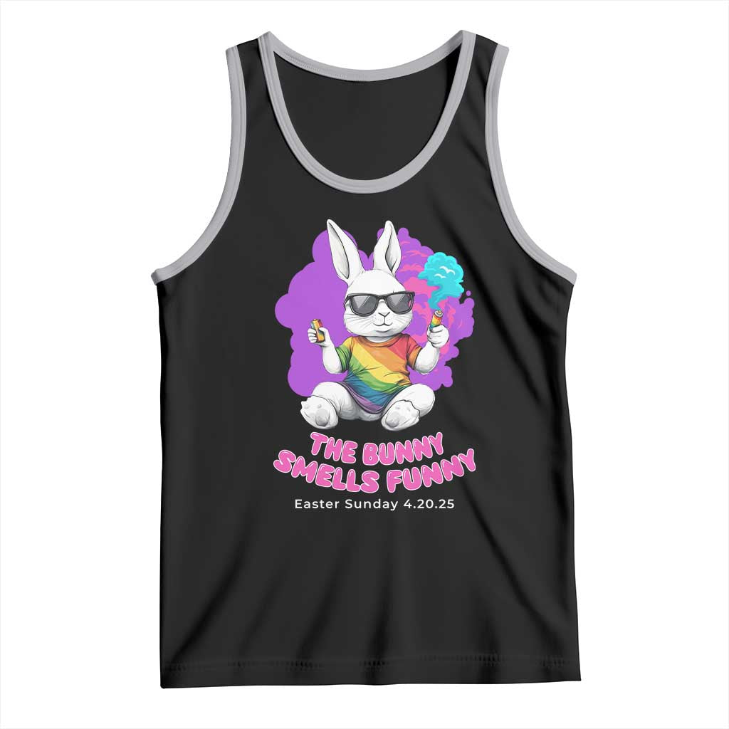 Happy 420 Easter Tank Top The Bunny Smells Funny