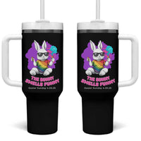Happy 420 Easter Tumbler With Handle The Bunny Smells Funny
