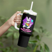 Happy 420 Easter Tumbler With Handle The Bunny Smells Funny