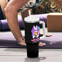 Happy 420 Easter Tumbler With Handle The Bunny Smells Funny