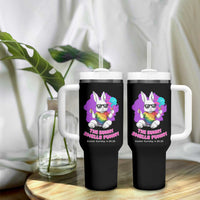 Happy 420 Easter Tumbler With Handle The Bunny Smells Funny