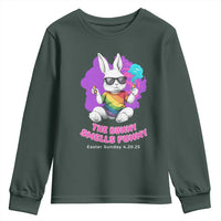 Happy 420 Easter Youth Sweatshirt The Bunny Smells Funny