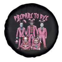 Prepare to Groovy Dye Funny Bunny Easter Spare Tire Cover Horror Dyeing Eggs