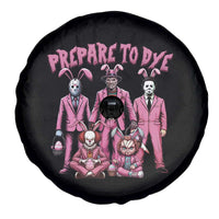 Prepare to Groovy Dye Funny Bunny Easter Spare Tire Cover Horror Dyeing Eggs