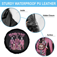 Prepare to Groovy Dye Funny Bunny Easter Spare Tire Cover Horror Dyeing Eggs