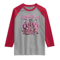 Prepare to Groovy Dye Funny Bunny Easter Raglan Shirt Horror Dyeing Eggs