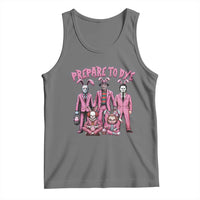Prepare to Groovy Dye Funny Bunny Easter Tank Top Horror Dyeing Eggs