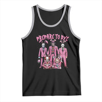 Prepare to Groovy Dye Funny Bunny Easter Tank Top Horror Dyeing Eggs