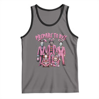 Prepare to Groovy Dye Funny Bunny Easter Tank Top Horror Dyeing Eggs