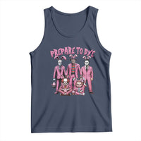 Prepare to Groovy Dye Funny Bunny Easter Tank Top Horror Dyeing Eggs