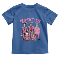 Prepare to Groovy Dye Funny Bunny Easter Toddler T Shirt Horror Dyeing Eggs