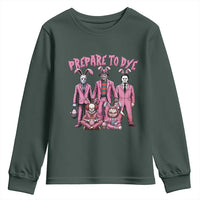 Prepare to Groovy Dye Funny Bunny Easter Youth Sweatshirt Horror Dyeing Eggs