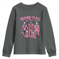 Prepare to Groovy Dye Funny Bunny Easter Youth Sweatshirt Horror Dyeing Eggs