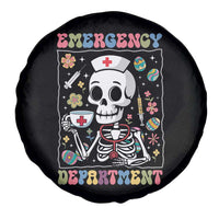Emergency Department Skeleton Nurse Easter Spare Tire Cover ER Nursing Room