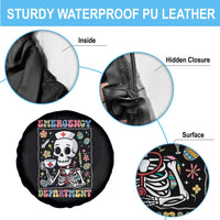 Emergency Department Skeleton Nurse Easter Spare Tire Cover ER Nursing Room