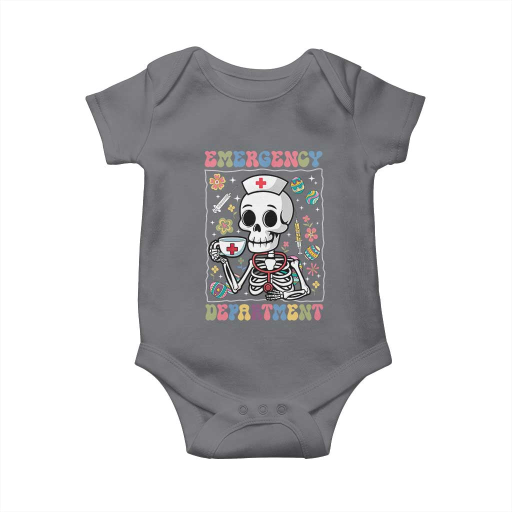 Emergency Department Skeleton Nurse Easter Baby Onesie ER Nursing Room