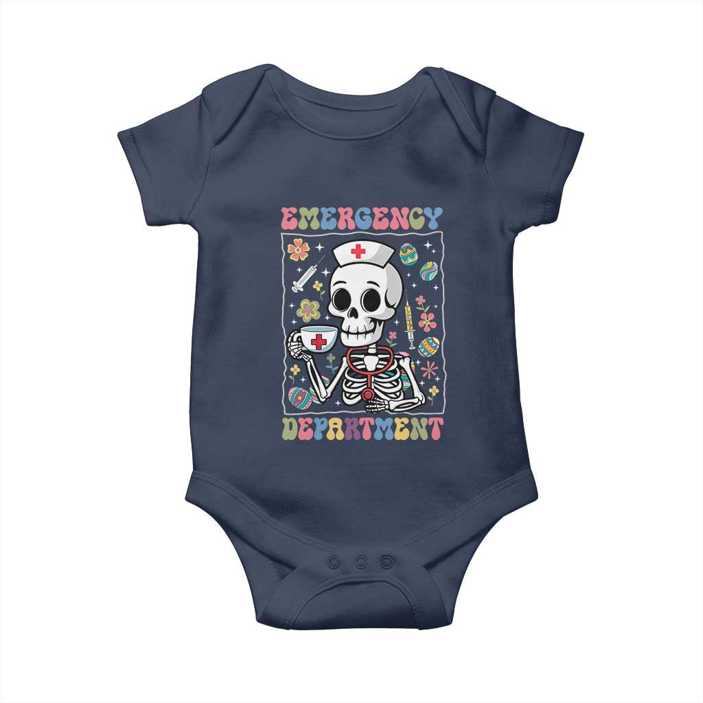 Emergency Department Skeleton Nurse Easter Baby Onesie ER Nursing Room