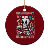 Emergency Department Skeleton Nurse Easter Ceramic Ornament ER Nursing Room - Wonder Print Shop
